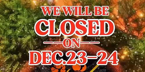 Closed for Christmas Party Celebration