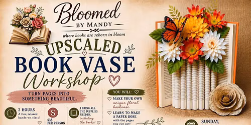 DIY Book in Bloom Workshop - October 11, 2026