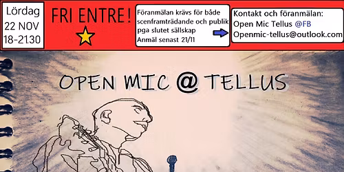 Open Mic @ Tellus #22