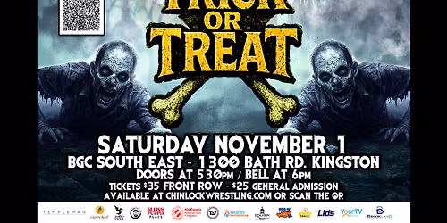 Templeman LLP presents Chinlock Wrestling Trick or Treat