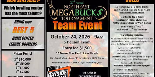 North East Megabucks team event