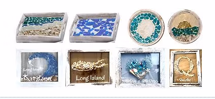 Mosaic Sea Glass Tray & Beach Glass Frame Craft Workshop at Hurricane Grill & Wings in Lindenhurst