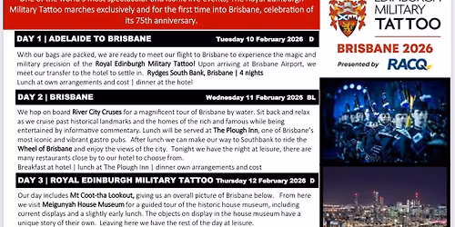 Edinburgh Military Tattoo Brisbane
