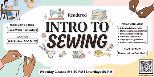 Intro to Sewing: The Machine Basics \u2013 N.W. Washington, DC