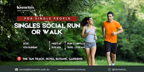 May 24 | Kismetrix Social Run\/Walk + Coffee - The Tan - Botanical Gardens