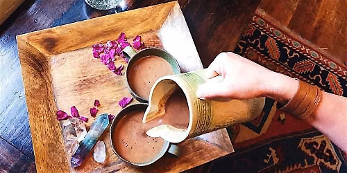 New Moon CACAO Ceremony & Drumming Circle with Gayla
