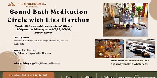 Sound Bath Meditation Circle with Lisa Harthun