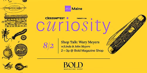 Maine Design Fest \u201826: Shop Talk w\/Wary Meyers