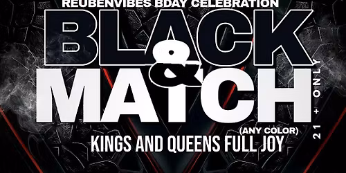 Black & Match Birthday Celebration