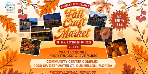 Rainbow Lakes Estates Fall Craft Market