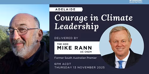 Dr Hugh Saddler Memorial Lecture 2025 | The Hon. Mike Rann AC CNZM