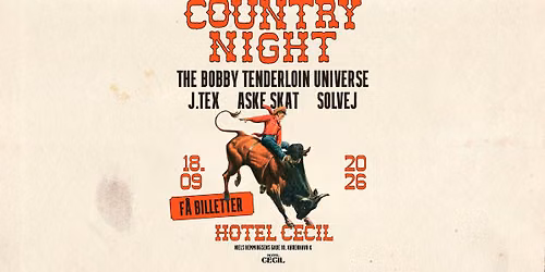 Country Night | Hotel Cecil, K\u00f8benhavn
