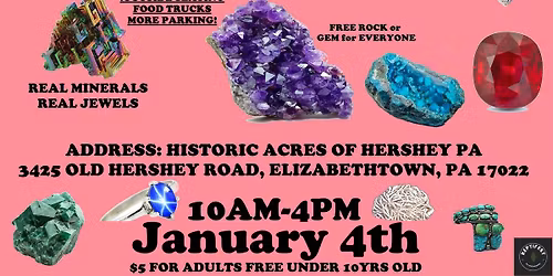 Hershey Gem, Jewelry, and Rock Show