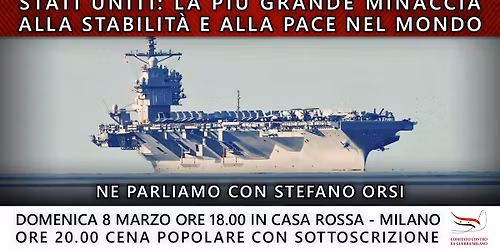 Stati Uniti: la pi\u00f9 grande minaccia alla stabilit\u00e0 e alla Pace nel mondo