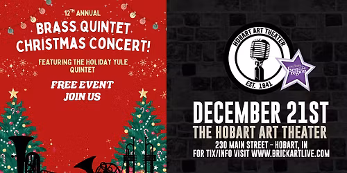 BRASS QUINTET CHRISTMAS CONCERT (Free Show)