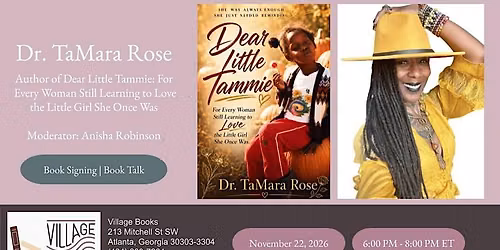 Book Signing and Author Talk with Dr. TaMara Rose