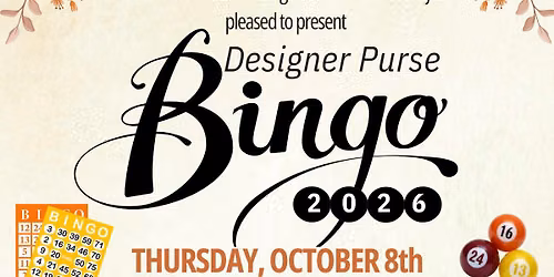 AWL's Fall Designer Purse Bingo