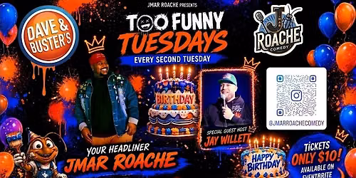 Too Funny Tuesdays: Live Stand-Up Comedy at Dave & Busters (Only $10)