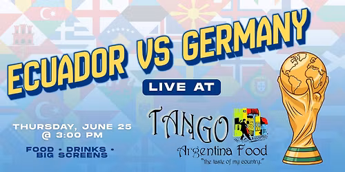 Ecuador vs Germany \u2014 Watch Live at TANGO! \ud83c\uddea\ud83c\udde8\u26bd