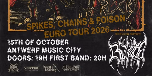 HELL POISON (BRA) + EXXECUTOR (DE\/ES) + BOKTOR | ANTWERP MUSIC CITY