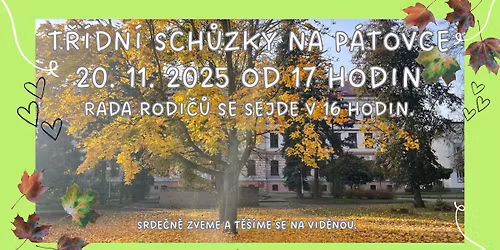 Sch\u016fzky se z\u00e1konn\u00fdmi z\u00e1stupci & jedn\u00e1n\u00ed Spolku rodi\u010d\u016f a p\u0159\u00e1tel \u0161koly