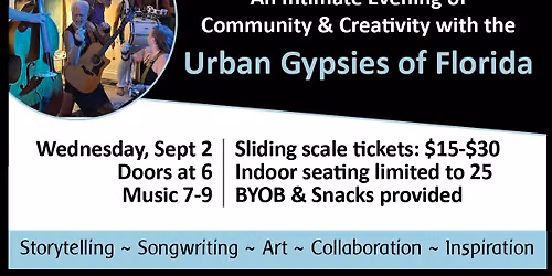 Second Annual Songs and Stories with the Urban Gypsies of Florida