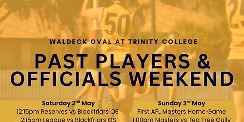 Past Players & Officials Weekend