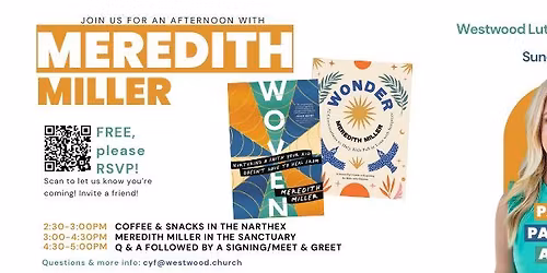 Meredith Miller Speaking event for Parents\/Caregivers