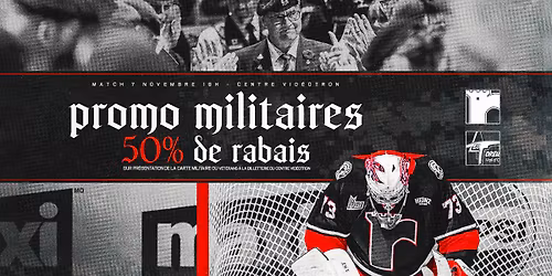 Remparts de Qu\u00e9bec vs Foreurs de Val-d'Or - Hommage Militaires