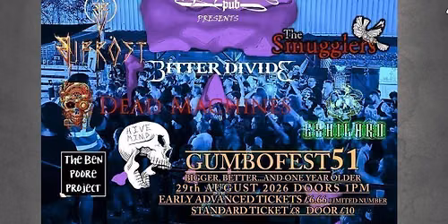 Gumbofest 51 - Live Music All Dayer in The Garden!