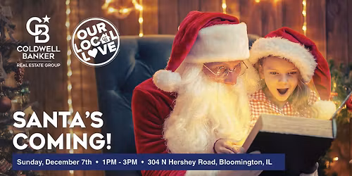 Santa's Coming to Bloomington, IL