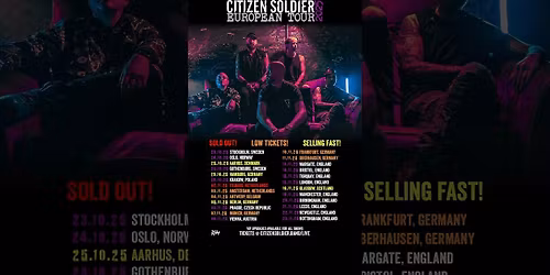 Citizen Soldier Margate Tickets