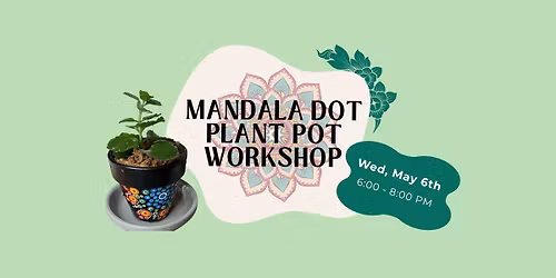 Mandala Dot Plant Pot Workshop