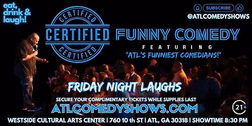 Organized Funny presents Open Mic Comedy @ Westside Cultural Arts Center