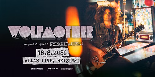 Wolfmother (AU), Special guest: Nyrkkitappelu, Allas Live, Helsinki 18.8.