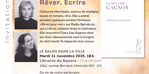 R\u00eaver. \u00e9crire