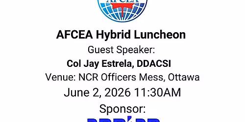 AFCEA June Hybrid LUNCHEON: Col Jay Estrela, DDACSI