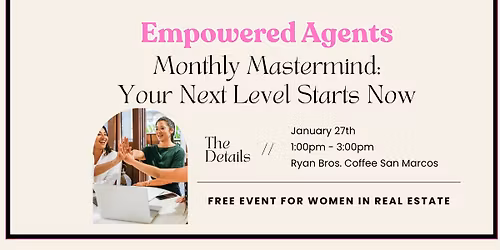 In Person Monthly Mastermind