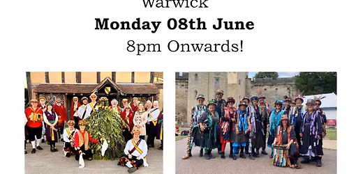 Dance out at Warwick Market Square with Plum Jerkum Border Morris