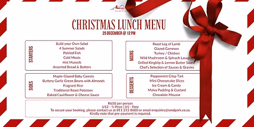 A Festive Christmas Day at Randpark Club