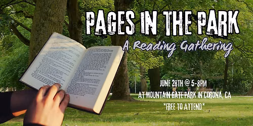 Pages in the Park- FREE Reading Event