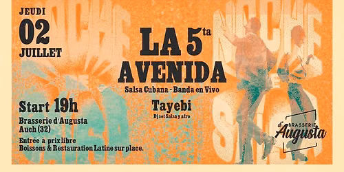 Noche de Salsa ! Concert live - La Quinta Avenida + Tayebi DJ set