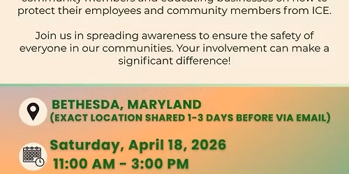 Know Your Rights Community and Business Canvassing