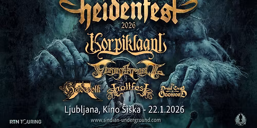HEIDENFEST 2026 \/ LJUBLJANA: Korpiklaani, Finntroll, Heidevolk, Trollfest, The Dread Crew of Oddwood