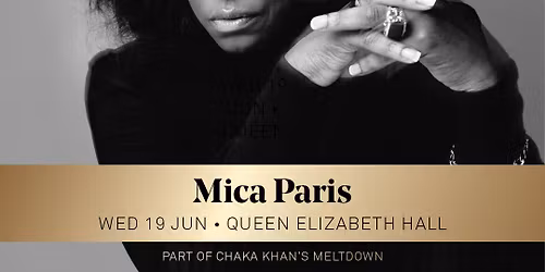 Mica Paris London Tickets