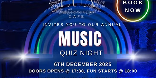 Lua cafe Annual Music Quiz night