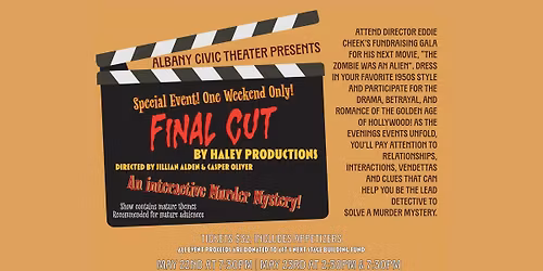 Final Cut: An Interactive Murder Mystery!