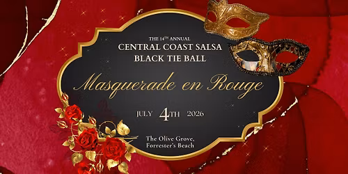 Central Coast Salsa Black Tie Ball | Masquerade en Rouge 2026