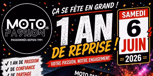 Anniversaire reprise Moto Passion 35