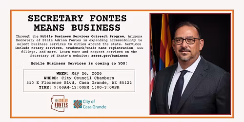 Mobile Business Services Outreach Event - CASA GRANDE